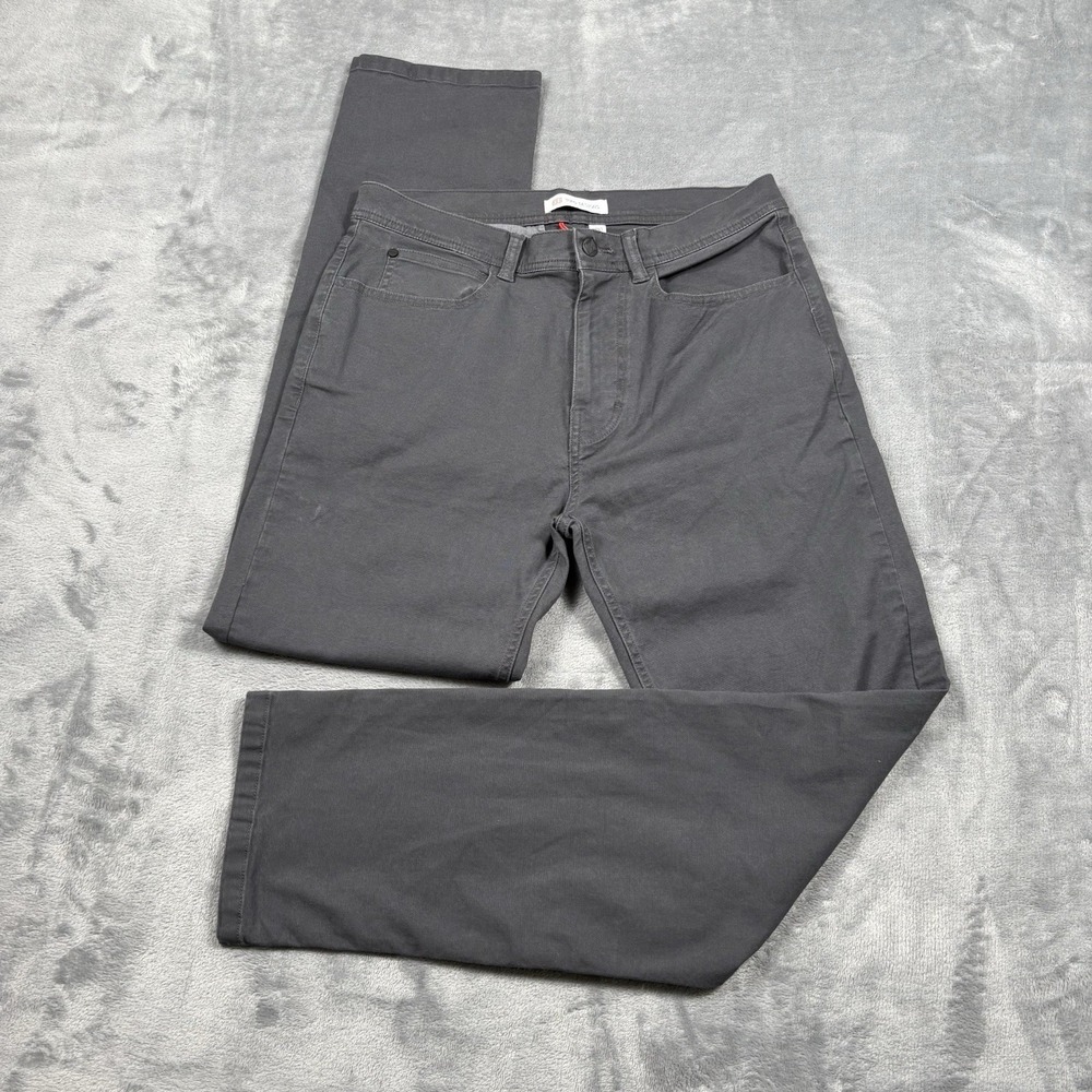 Topo Designs Dirt 5 Pocket Pants Mens 32x32 Grey Hiking Outdoor Cotton